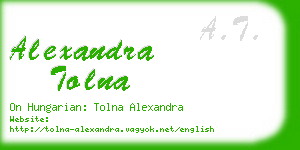 alexandra tolna business card